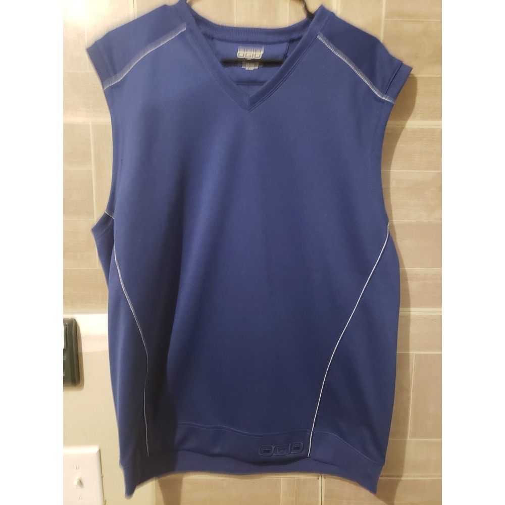 OGIO Mens Sleeveless Shirt Blue Size Large EUC!